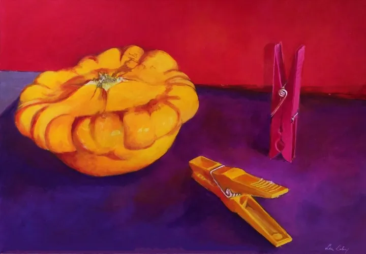 Yellow pattison, œuvre de Lea Laboy