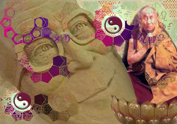 Honor to H.H.Dalai Lama, œuvre de Agnes Fodor