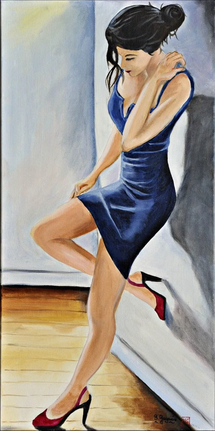 l attente, œuvre de SYLVIE GAGNIERE
