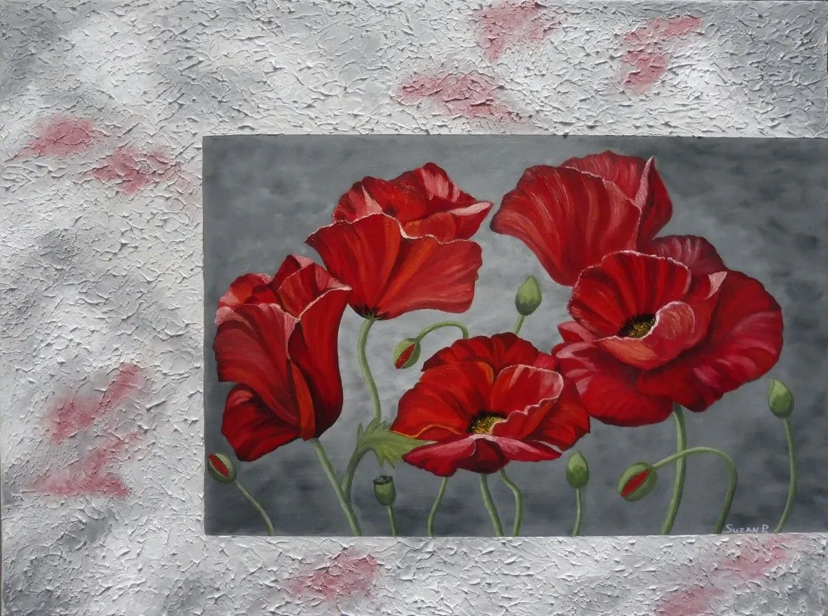 Les pavots, artwork by Suzanne Plante
