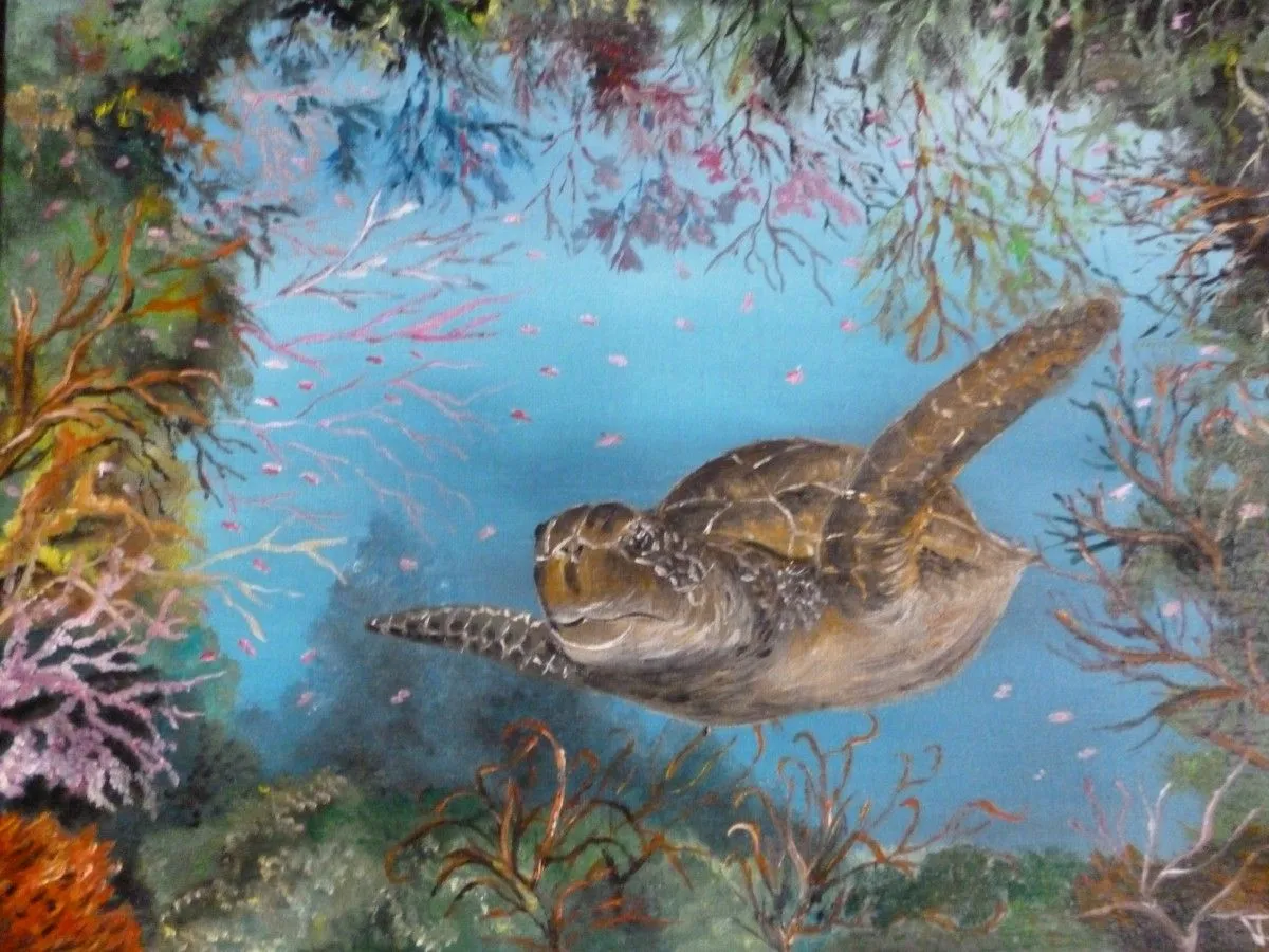 rêverie au fond des océans, artwork by THIERRY SINGER