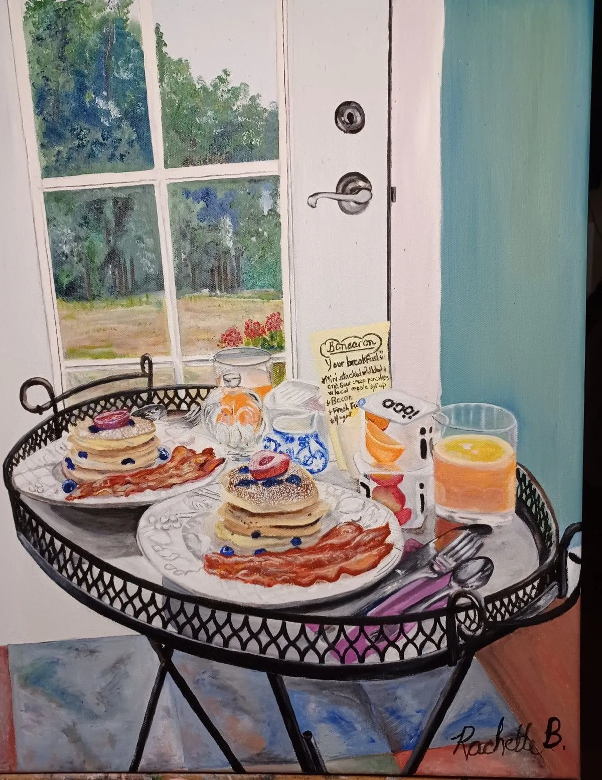 Breakfast at Benaaron's, œuvre de Rachelle Beaudry