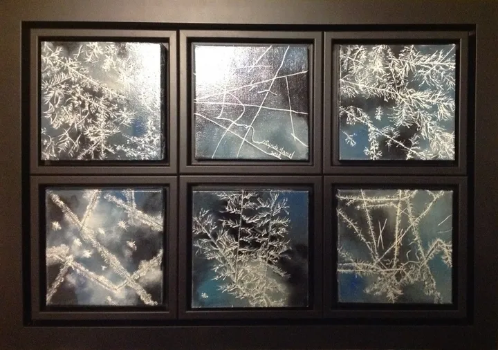 135- Le givre de l'hiver 2018, artwork by Lynda Hamel