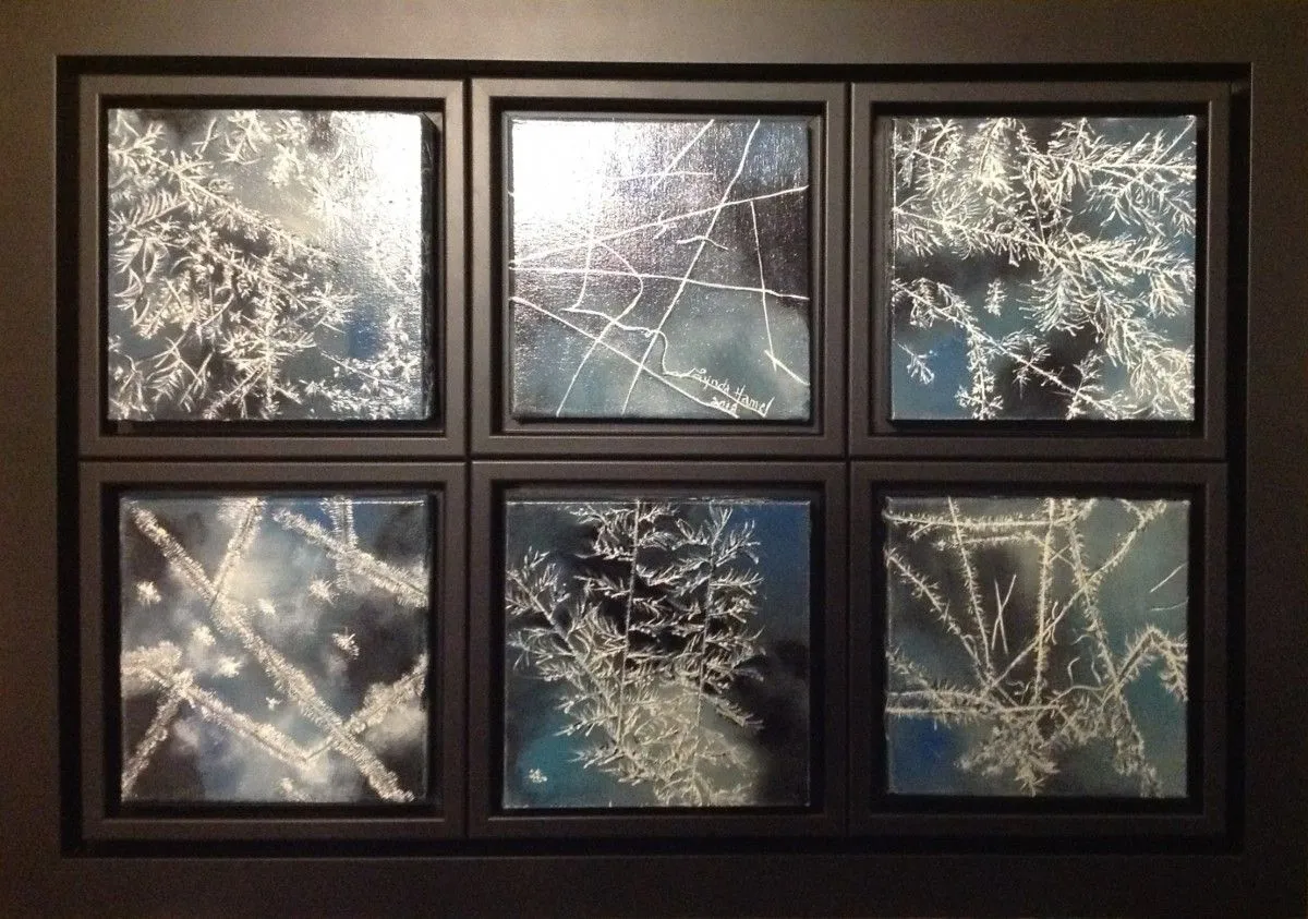 135- Le givre de l'hiver 2018, artwork by Lynda Hamel