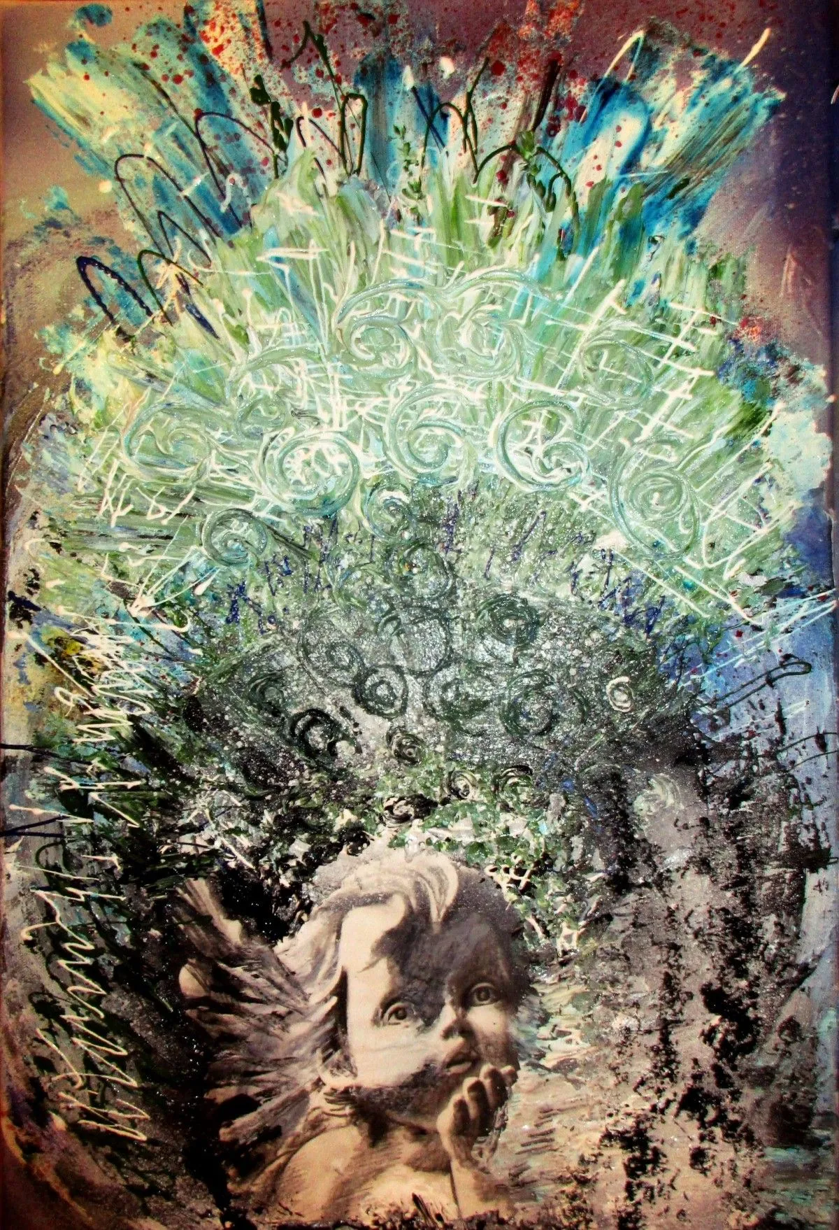 Nocturnal angel, œuvre de Elisabeth Lesguillier