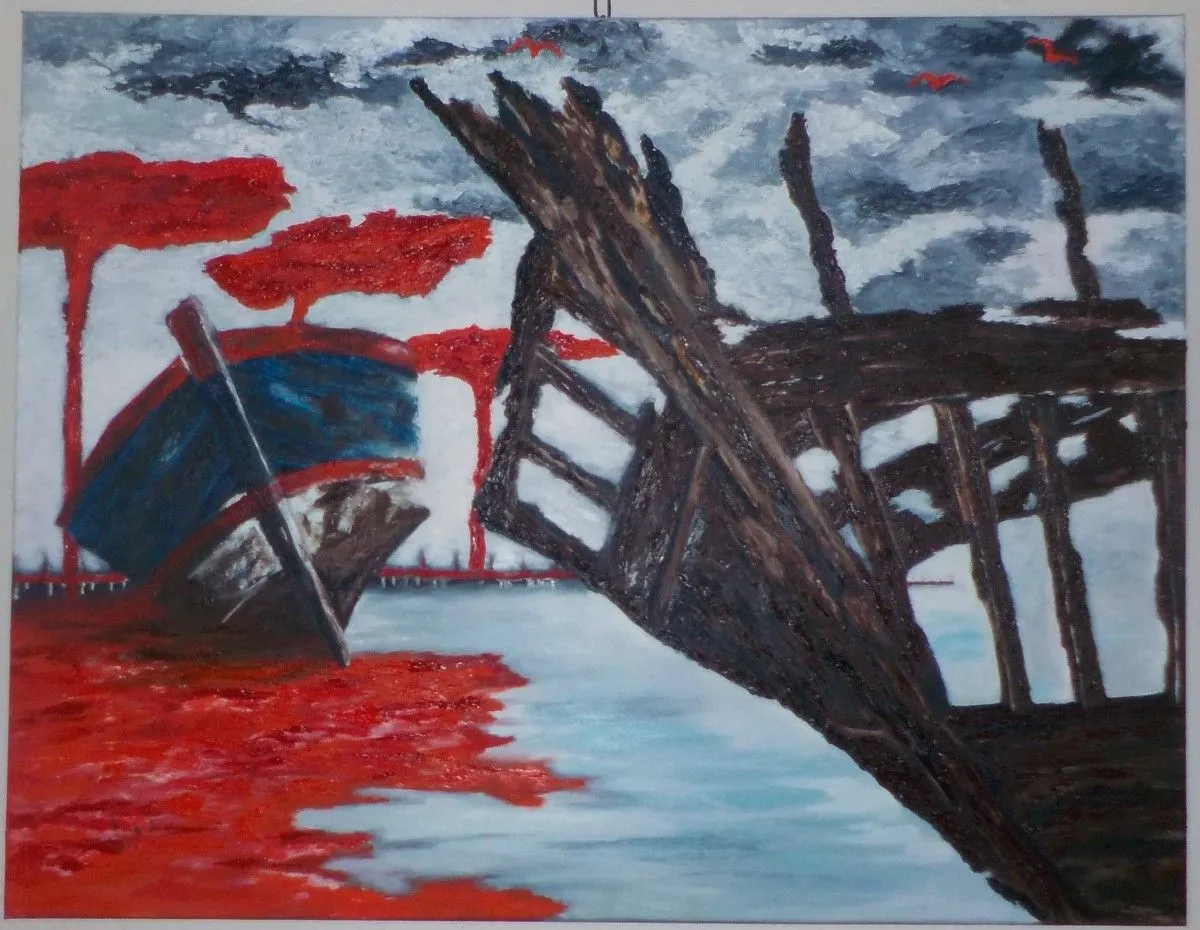 "épaves", artwork by lydie de brito
