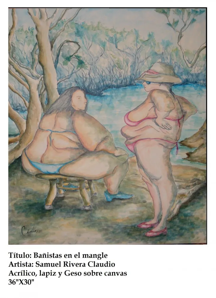 Bathers in the mangle, œuvre de Samuel Rivera