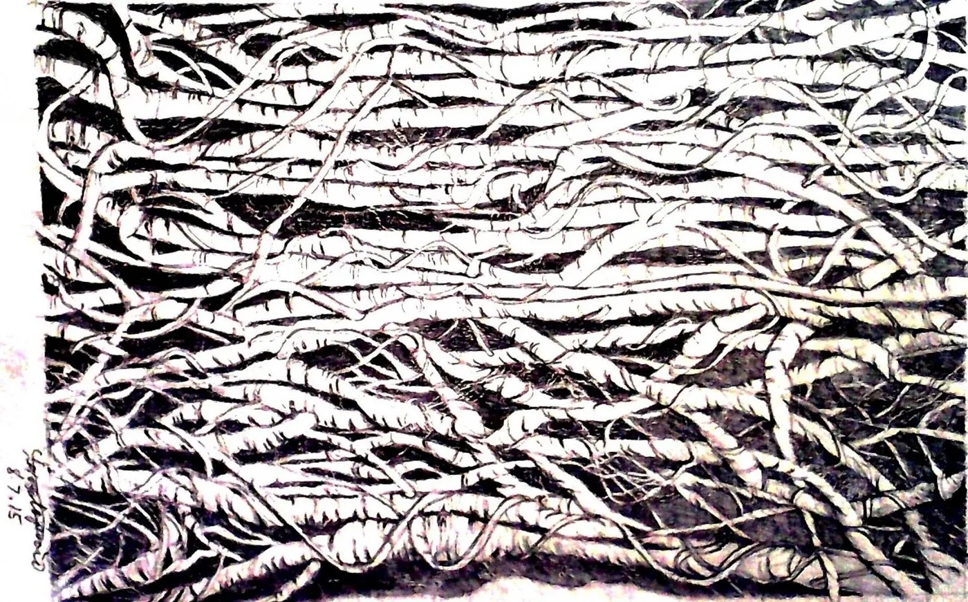 Roots, artwork by Maria Teresa Topacio