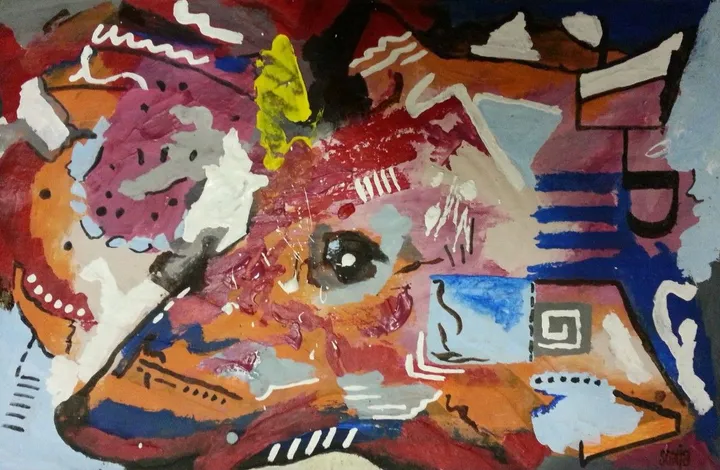 The dog ate the watermelon, œuvre de Sonja Peacock