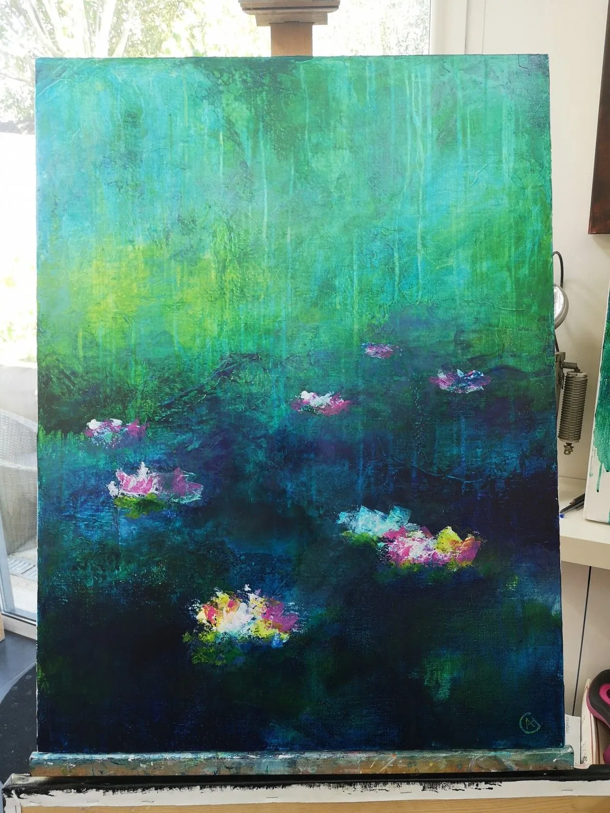Nymphéas III, artwork by Anne HERVY
