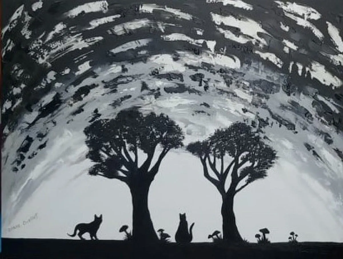 Vie de chat, artwork by Diane Ouellet
