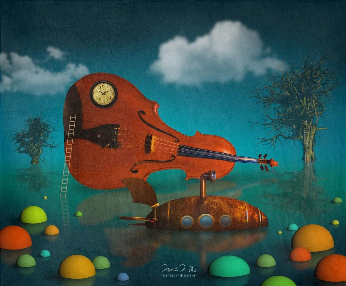 The Land of Mushrooms, artwork by Dejan Devic