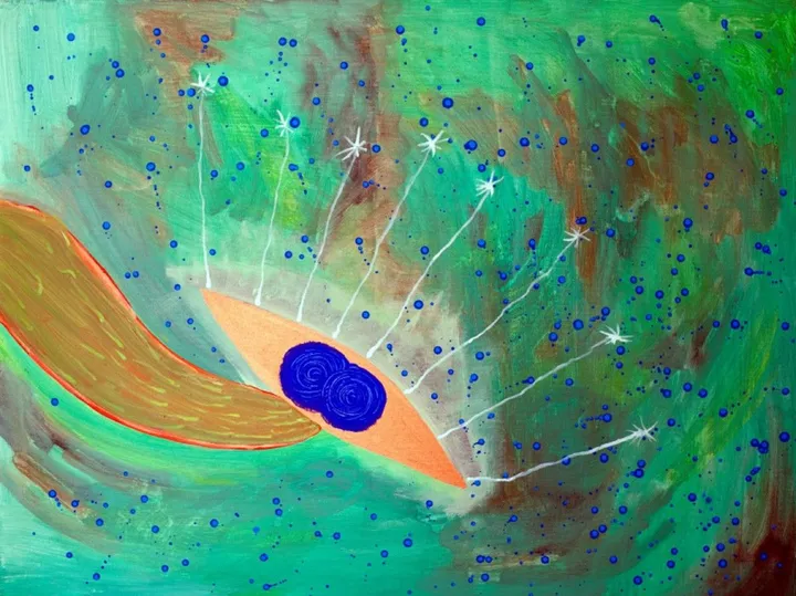 Cosmic wedding, artwork by Zazulete Anuca Romanta Ion