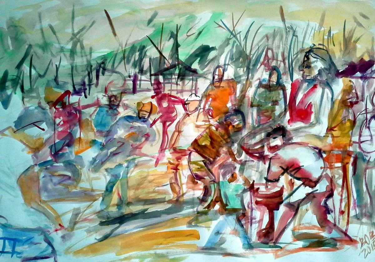 Dance for me, artwork by Akpan Usoroh