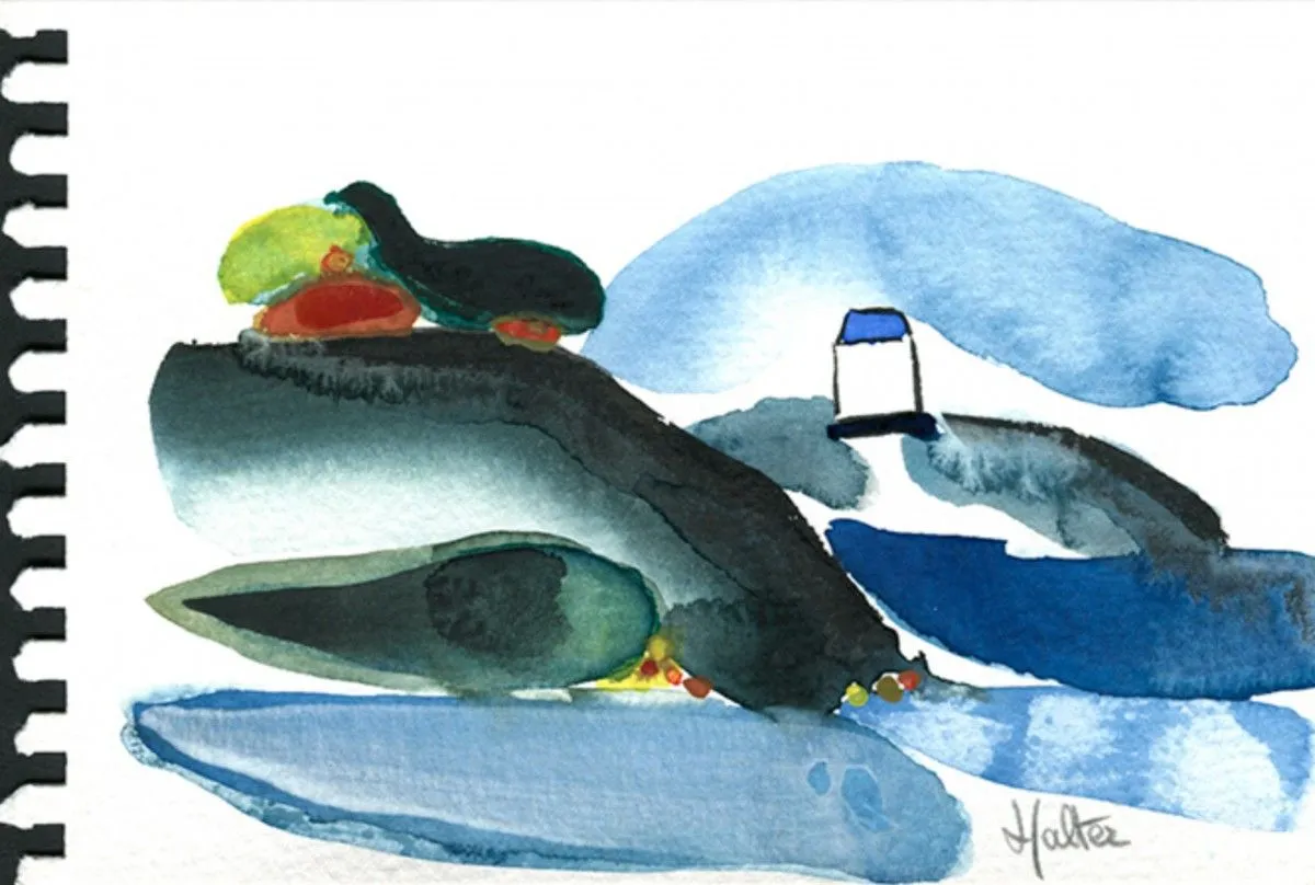 Paysage côtier, artwork by Alain HALTER