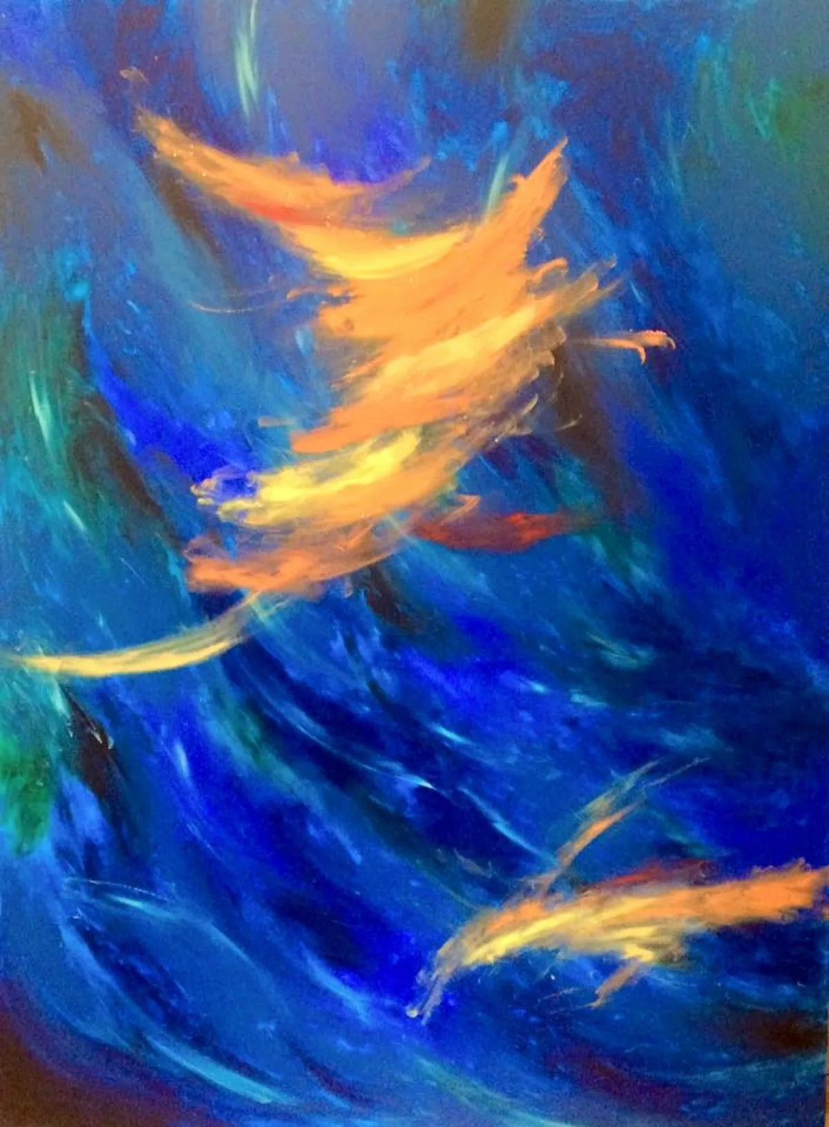 En catamaran, artwork by Gabrielle Paquette