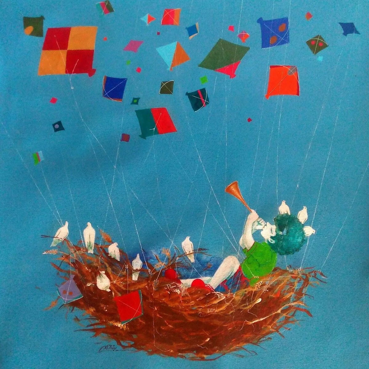 Treasure of the childhood ix, œuvre de shivkumar soni