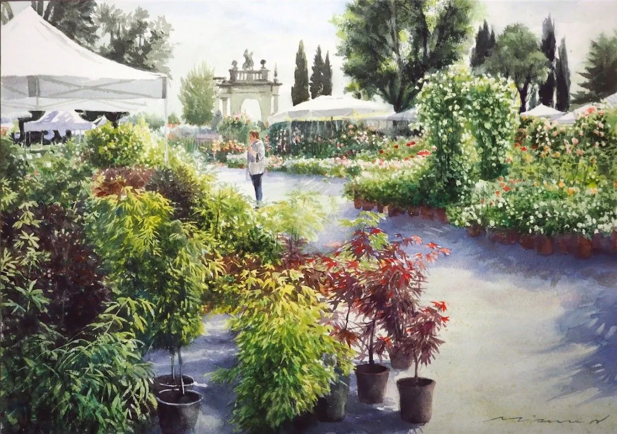 Garden, artwork by Misure Nien