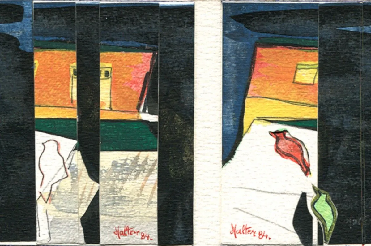 Fenêtre pigeons, œuvre de Alain HALTER