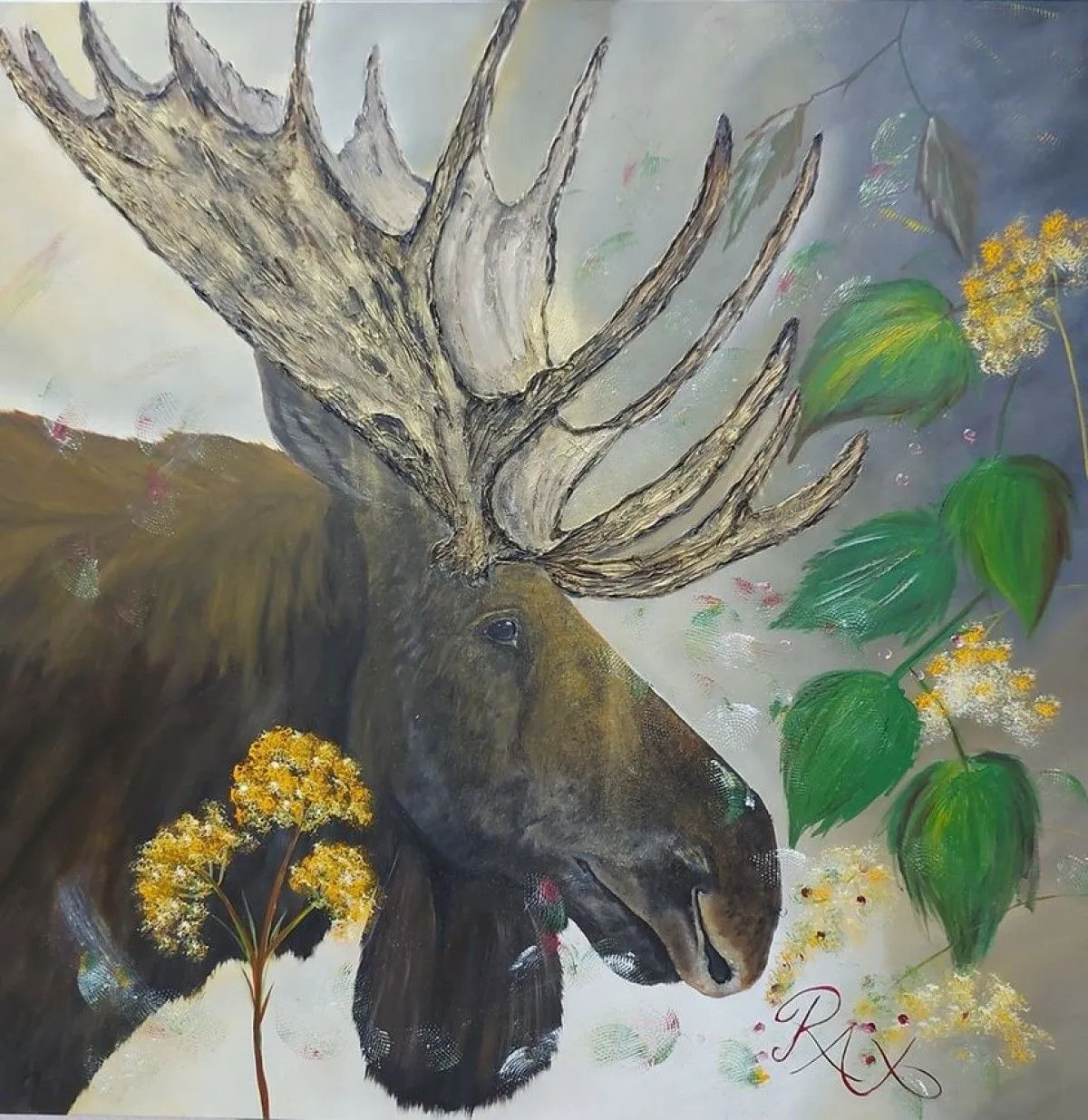 Moose d'or, artwork by Annie RAX Houle
