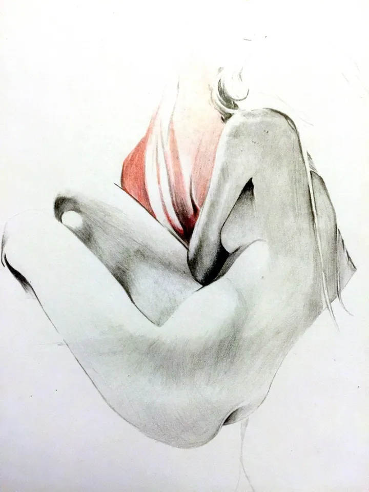 Nue inachevé, artwork by Farid Mahiedine