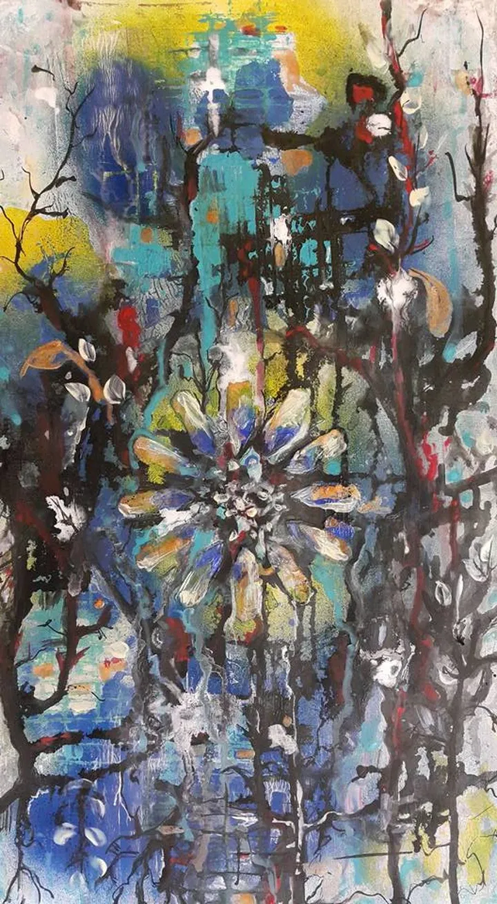 Imprint from the present II, artwork by Fareeha Usman