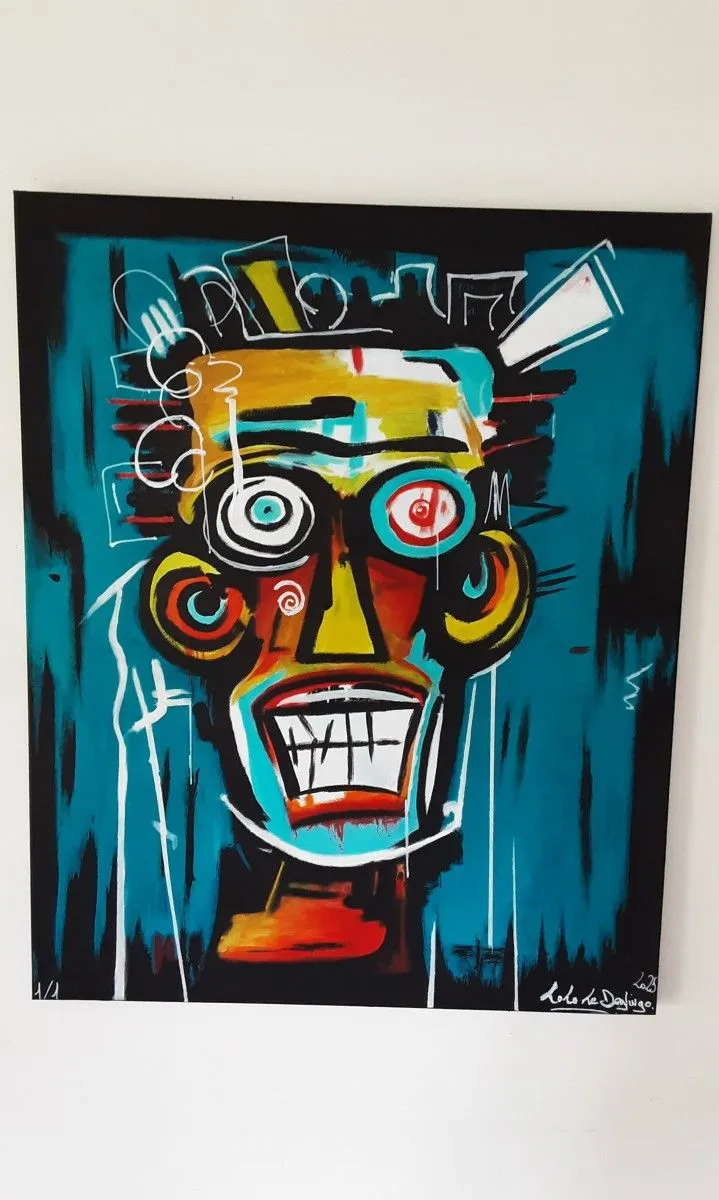 Hommage à basquiat, artwork by Laurent DESCAT