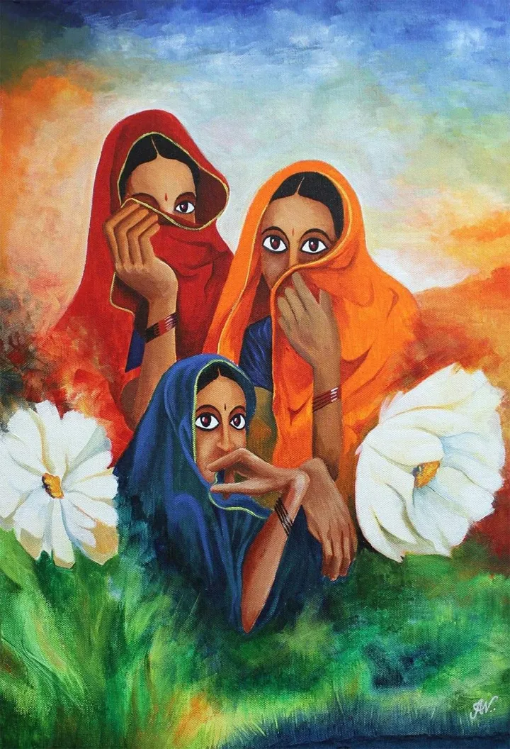 Colours of India 1, œuvre de Anoop Velayudhan