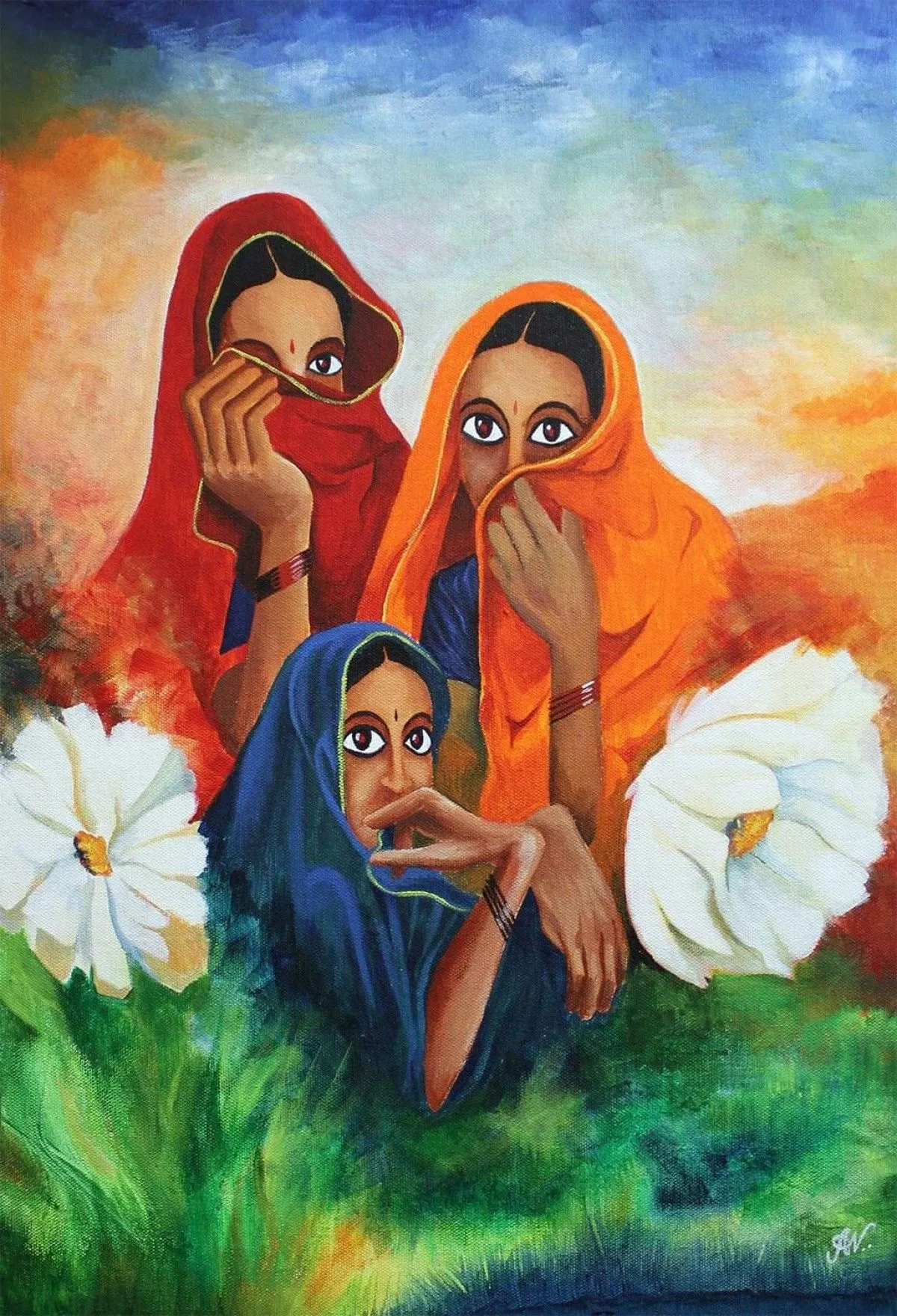 Colours of India 1, œuvre de Anoop Velayudhan