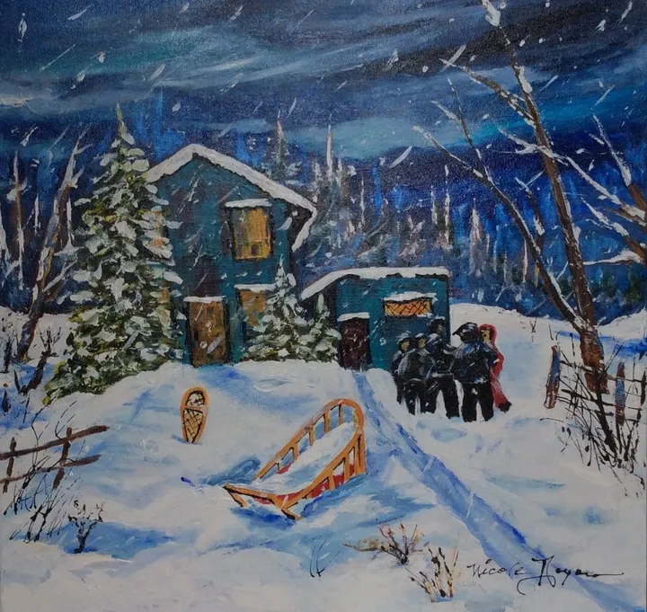 Week-end en famille, œuvre de Nicole Doyon