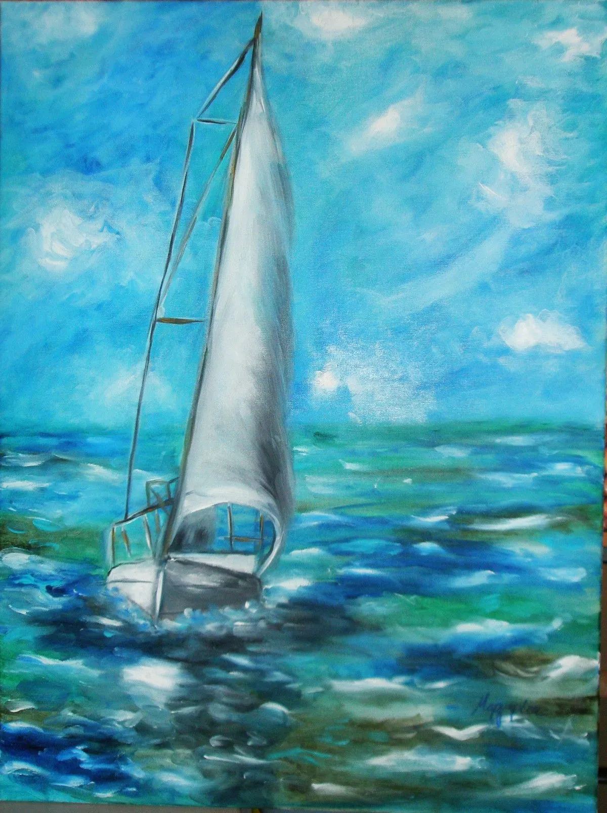 Le bateau, artwork by Margarita Taliadorou