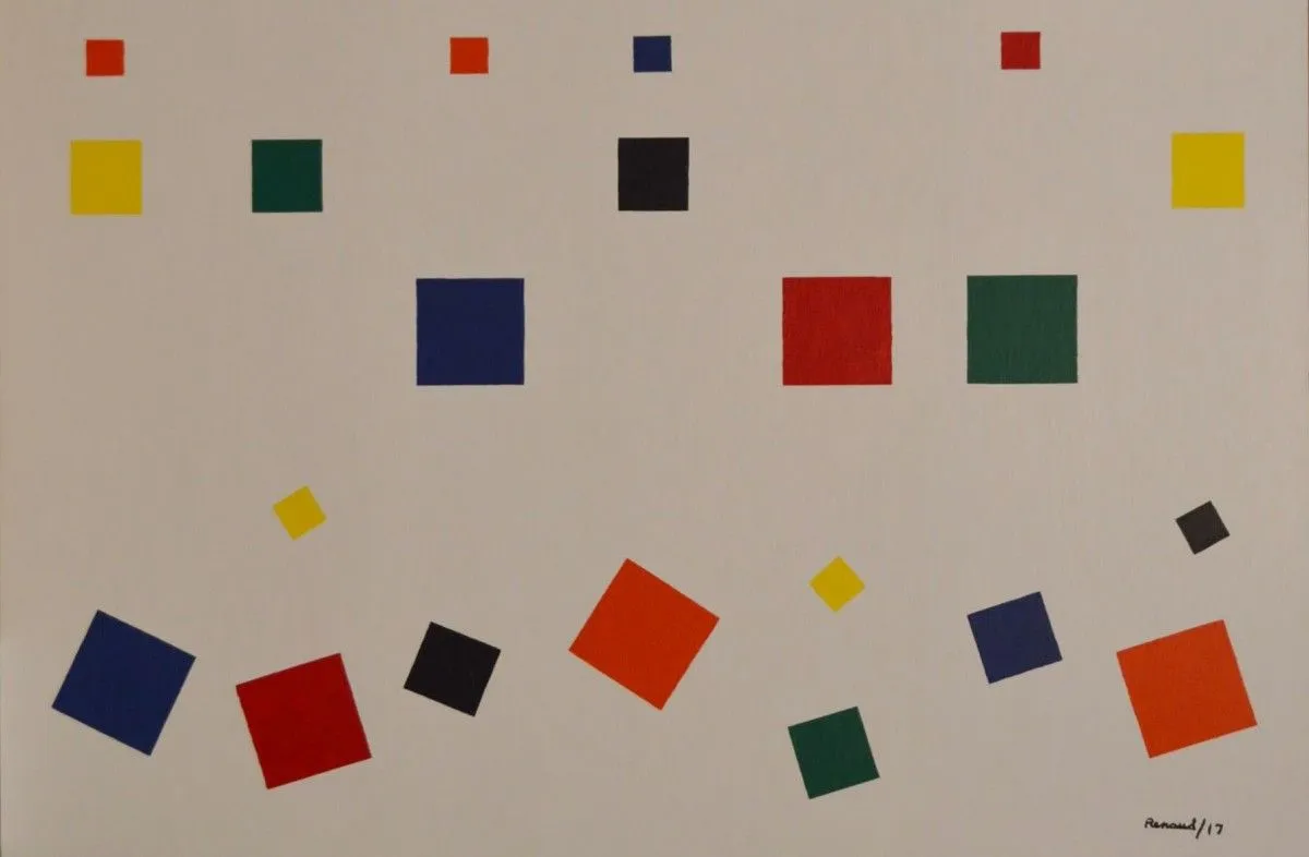 Composition 17-1, artwork by Marcel Renaud
