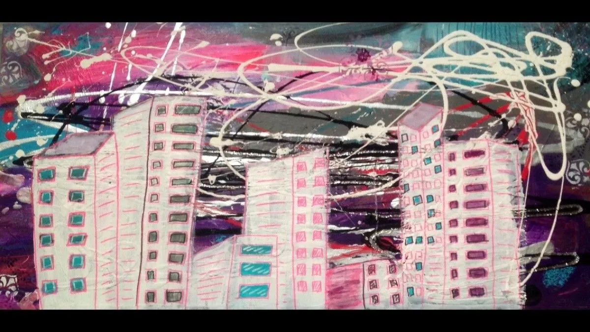 Sleepless city, artwork by Kaygot Artiste-peintre