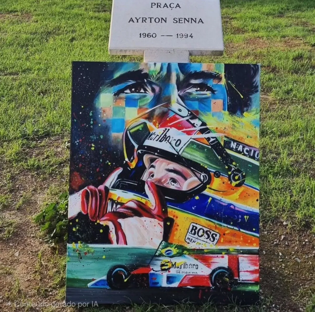 Ayrton Senna, œuvre de Tetyana Kladko