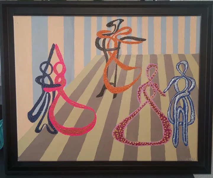 N°34 Le Bal - La valse viennoise, artwork by Jean-Michel FRAMERY