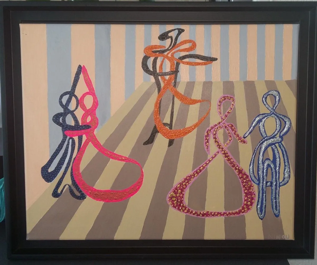 N°34 Le Bal - La valse viennoise, œuvre de Jean-Michel FRAMERY