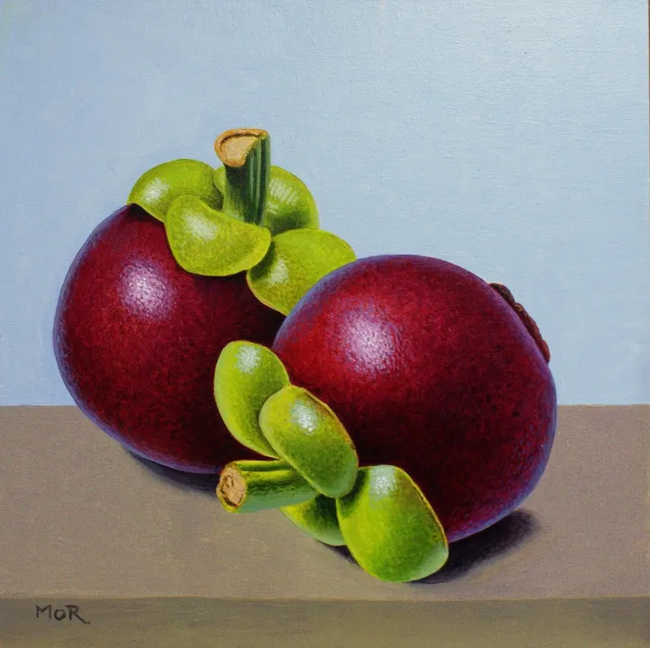 Mangosteens, artwork by Dietrich Moravec