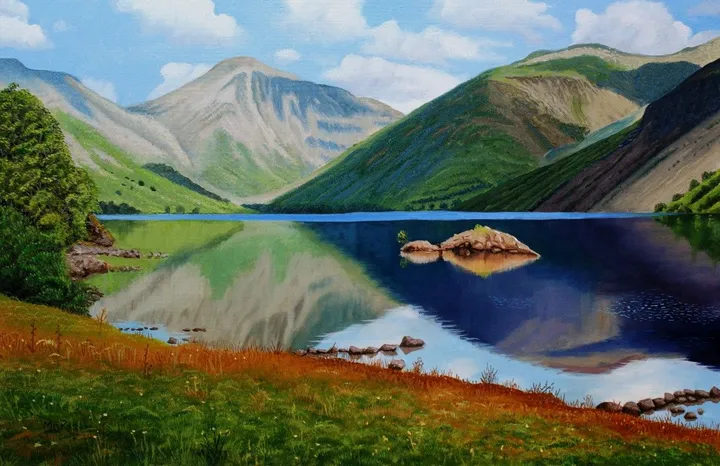 Tranquil Lake, œuvre de Dietrich Moravec