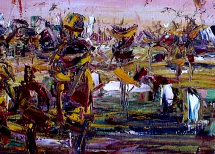 Villagers, artwork by Akpan Usoroh