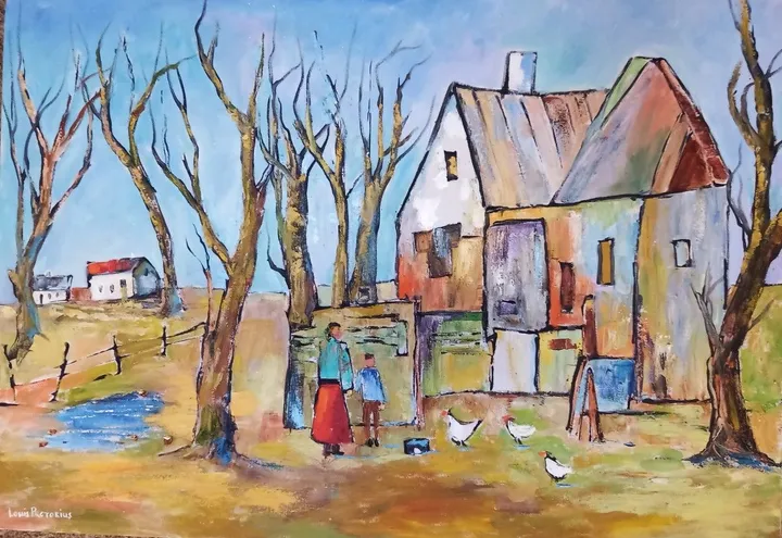 Free Range Chichen Farm, œuvre de Louis Pretorius