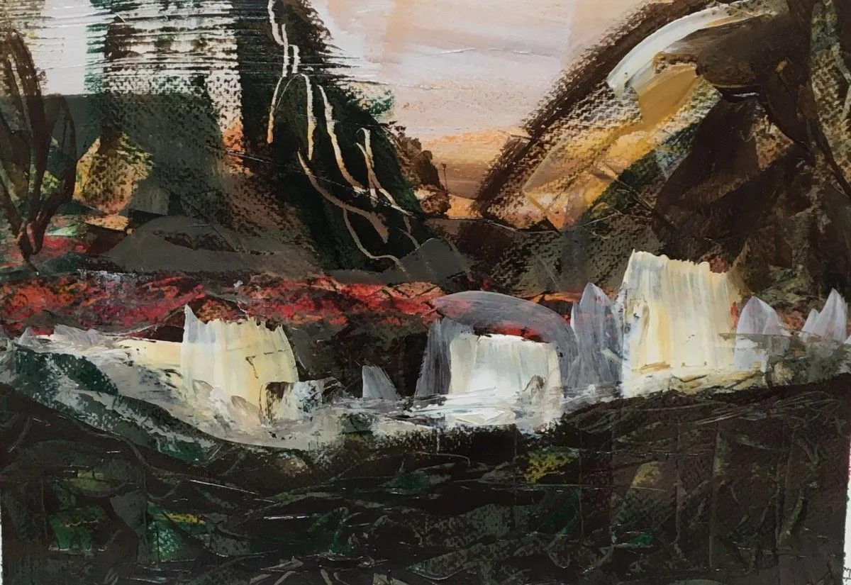 What comes when the fear is gone 1, artwork by Uwe Hoche