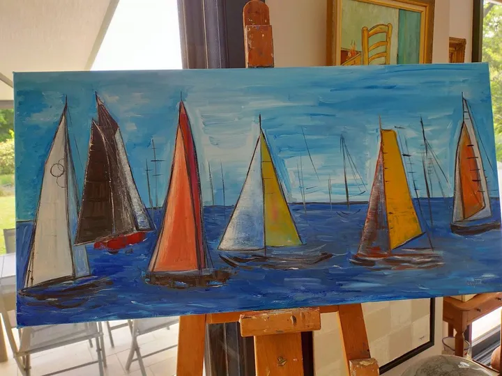 Régates, artwork by annick Ayoul