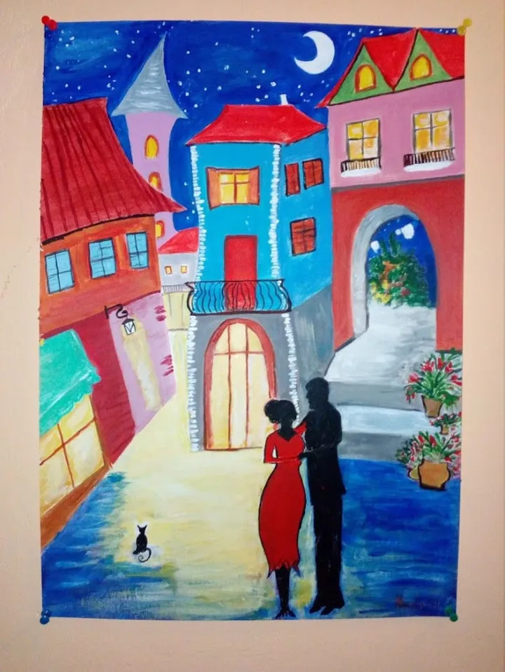 Star night, œuvre de Neli Staneva