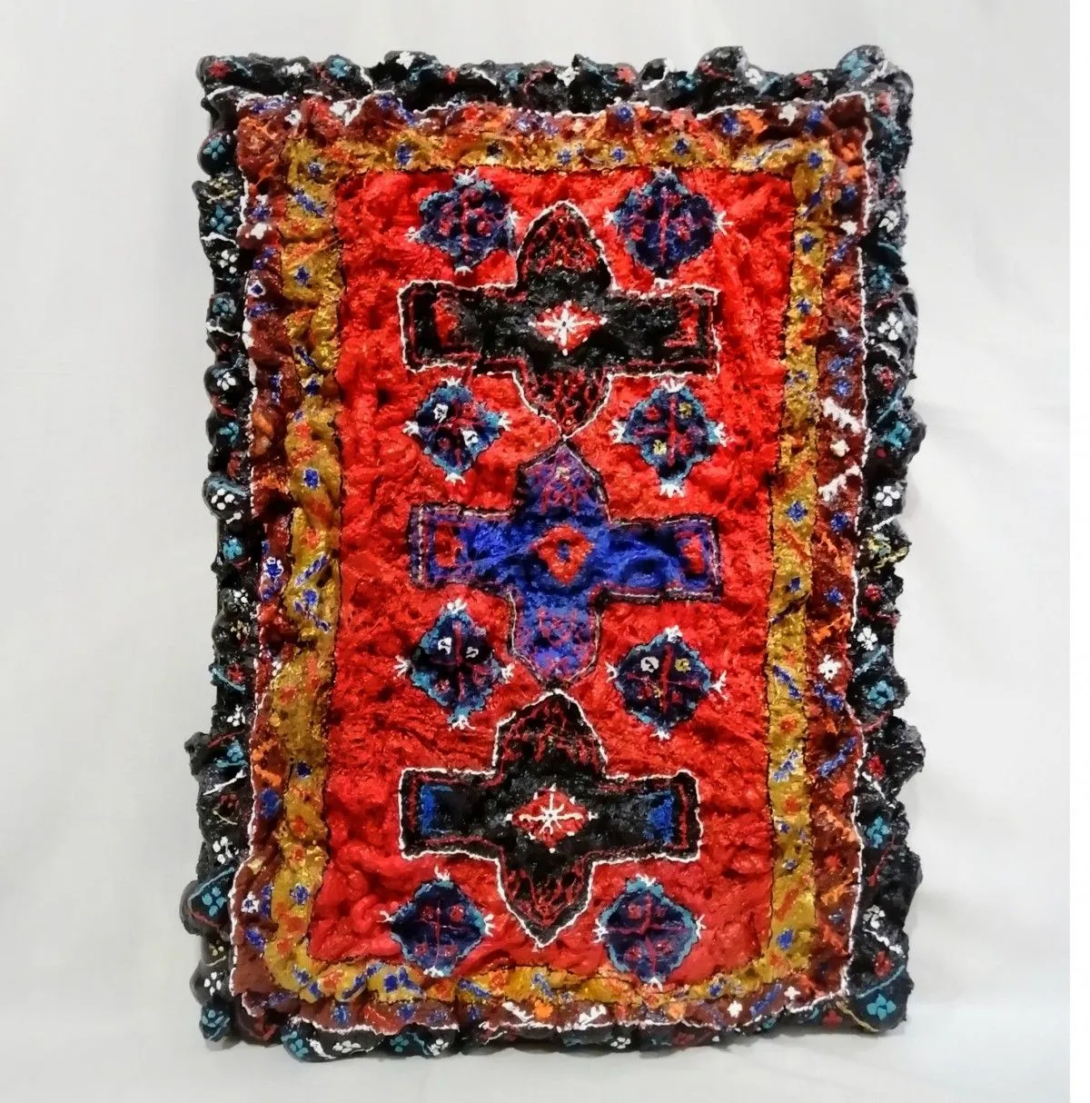 Ancient carpet, artwork by Dilbar Suleymanova