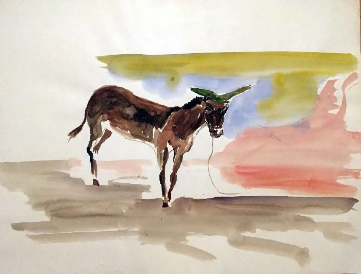 Ane au bonnet, œuvre de Patrick Tubaro