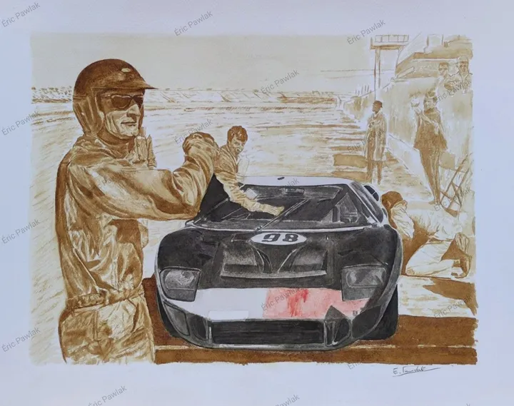 Ken miles, œuvre de Eric PAWLAK