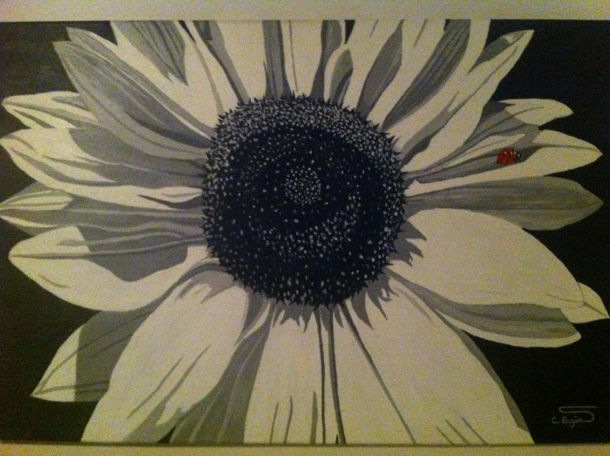 Coccinelle de pétale, artwork by Claude Bégin