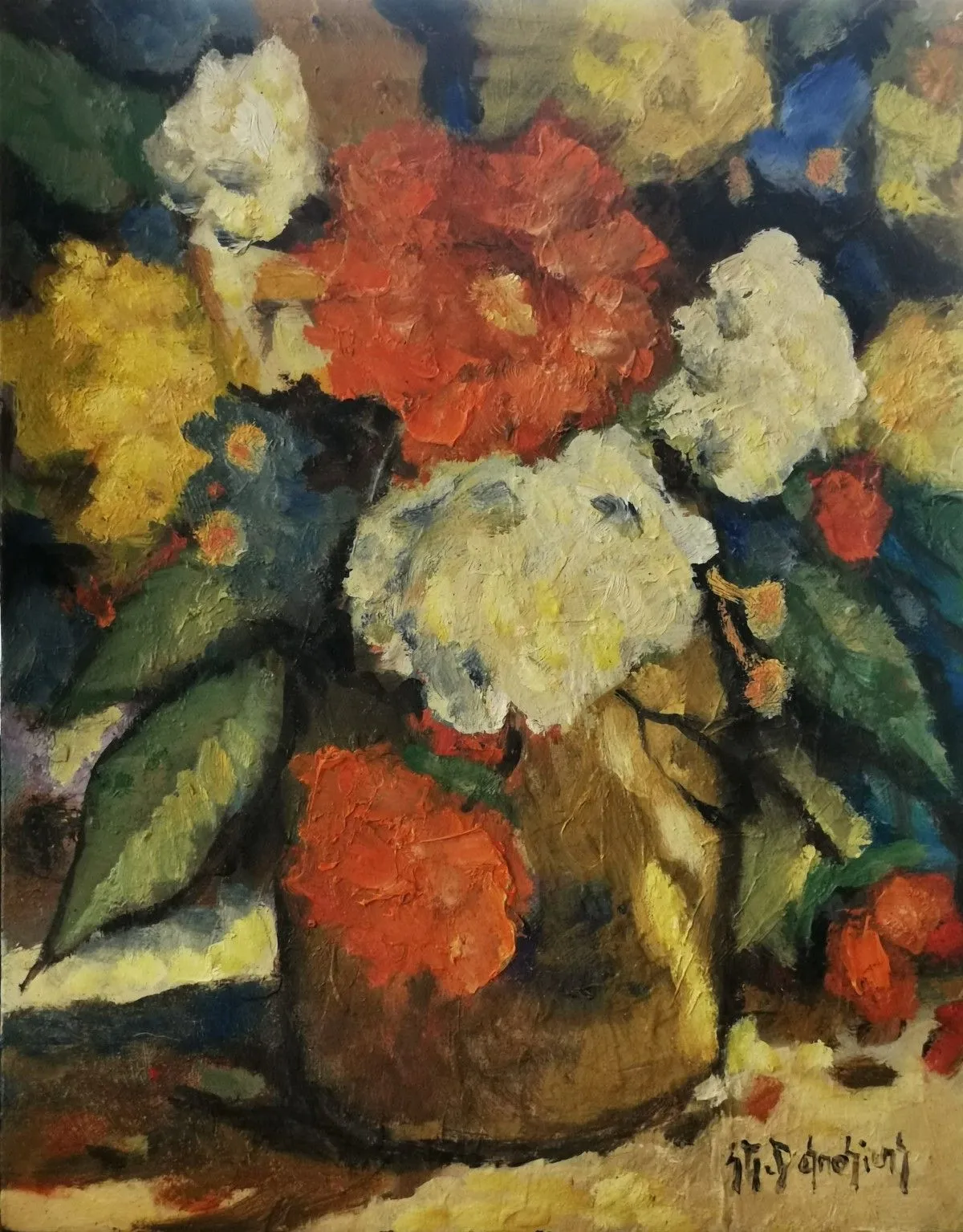 Un bouquet de fleurs, artwork by Jean-Guy Desrosiers
