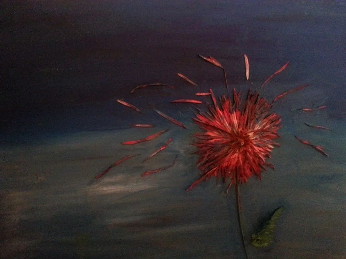 FLEUR AU VENT, artwork by Kä .