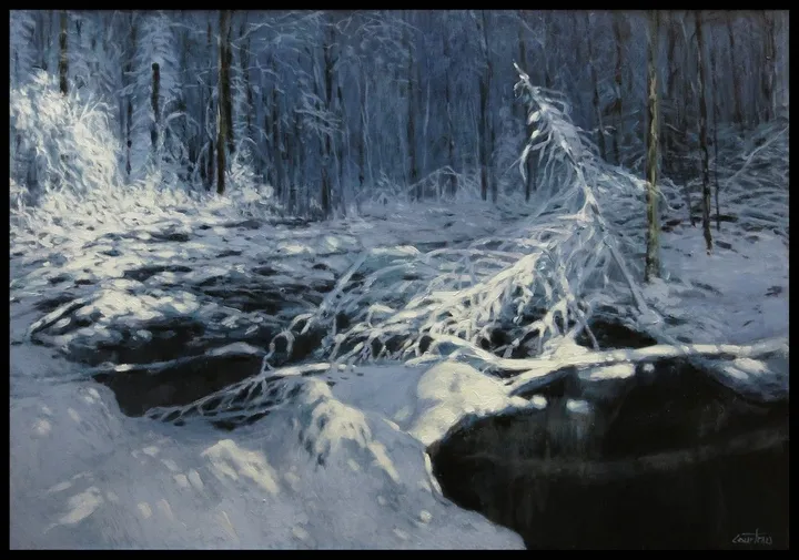Hiver En Filigrane, artwork by Jean-Louis Courteau
